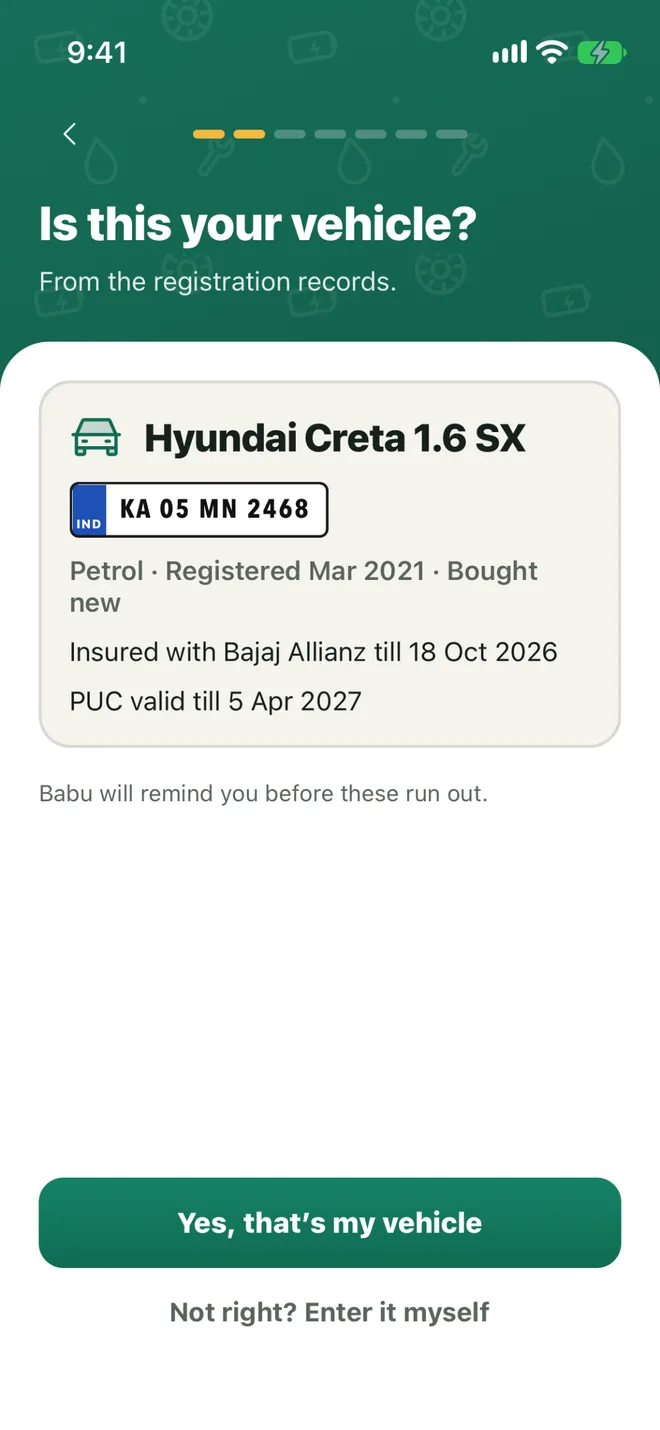 नंबर प्लेट से मिली Hyundai Creta, बीमा और PUC की तारीख़ के साथ
